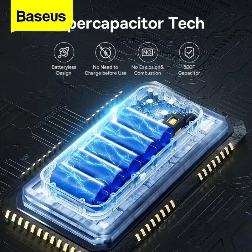 Baseus20000mAh Car booster charger battery Portable supercapacitor Car start emergency battery