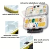 1pc 24-grid Travel Pill Case Medicine  Organizer Container Tablet Dispenser Independent Lattice Pill Box Fishing Tackle Box 3
