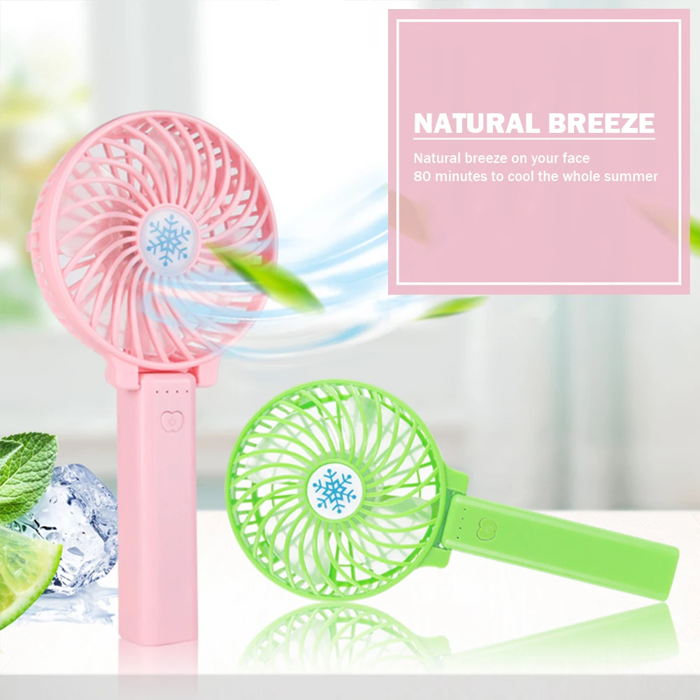 

Handheld Fan USB Charging Foldable Summer Cooling Fan Comfortable Lightweight Adjustable Wind Speed for Camping Hiking Fishing