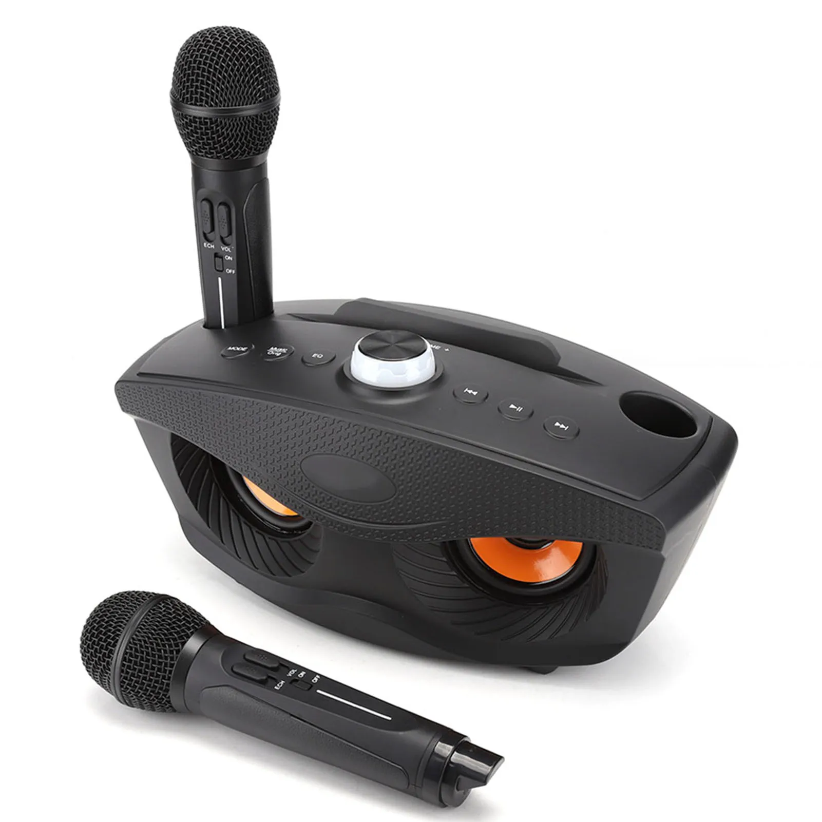 Bluetooth Speaker Home KTV Karaoke Bluetooth Speaker with Two Microphone for Indoor or Outdoor Party
