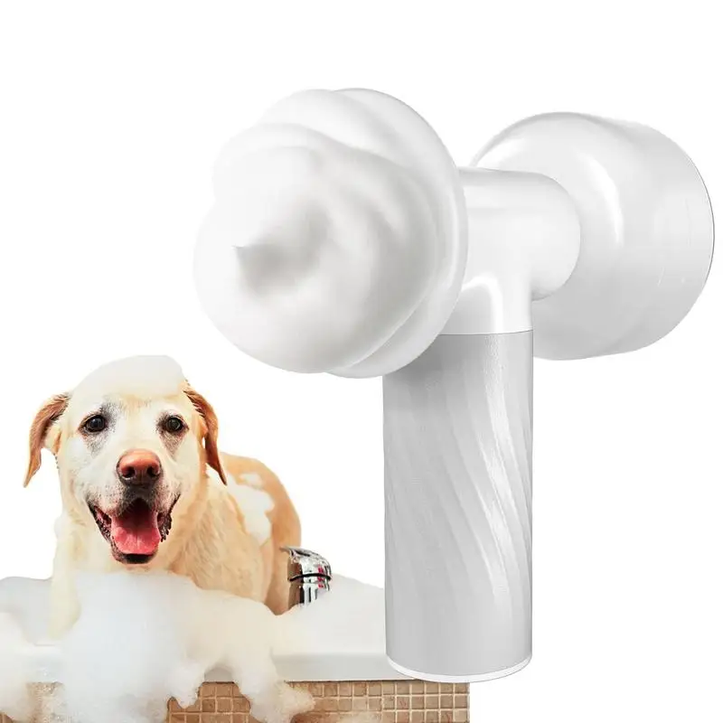 

Dog Bath Brush Auto-Foaming Dog Bath Shampoo Massage Dispenser Wireless Pet Bath Brush Scrubber Grooming Soothing Massage For