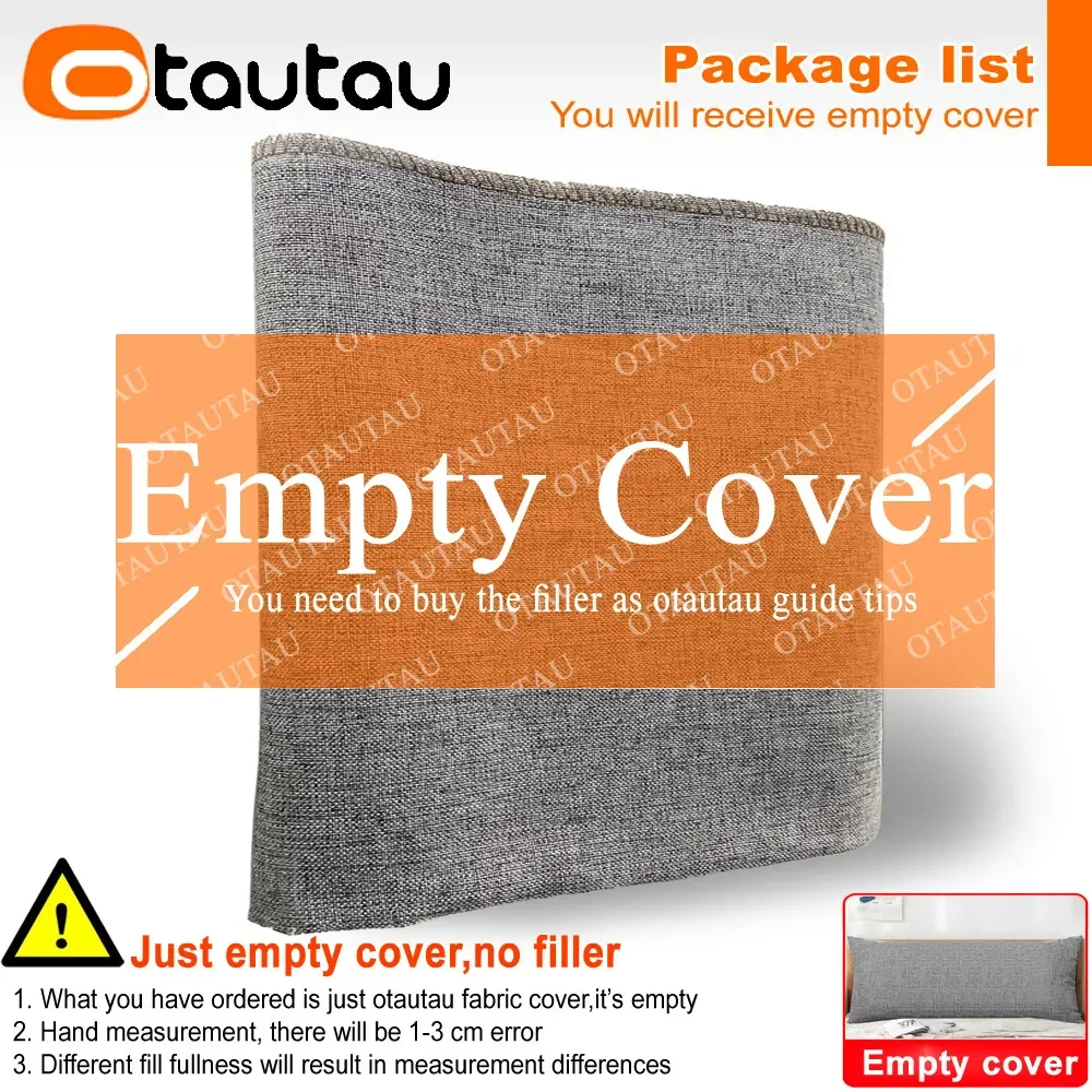 Description Picture 6 of itemOTAUTAU Cotton Linen Pillow Case for Sofa Bed Headboard Couch Backrest Cushion Cover Pillowcase Long Body Throw Pillows KD002