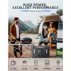 TB1200 Portable Power Station, 1152Wh LiFePO4 Solar Generator, 3*1200W(Peak 2400W)AC outlets, fully recharged in 2 hrs, Backup 3
