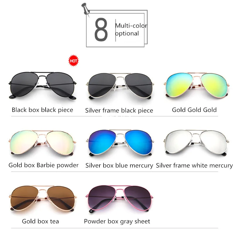 Børn Goggle Alloy Solbriller Hot Fashion Drenge Piger Baby Child Klassiske Retro Søde Solbriller_voghion.com