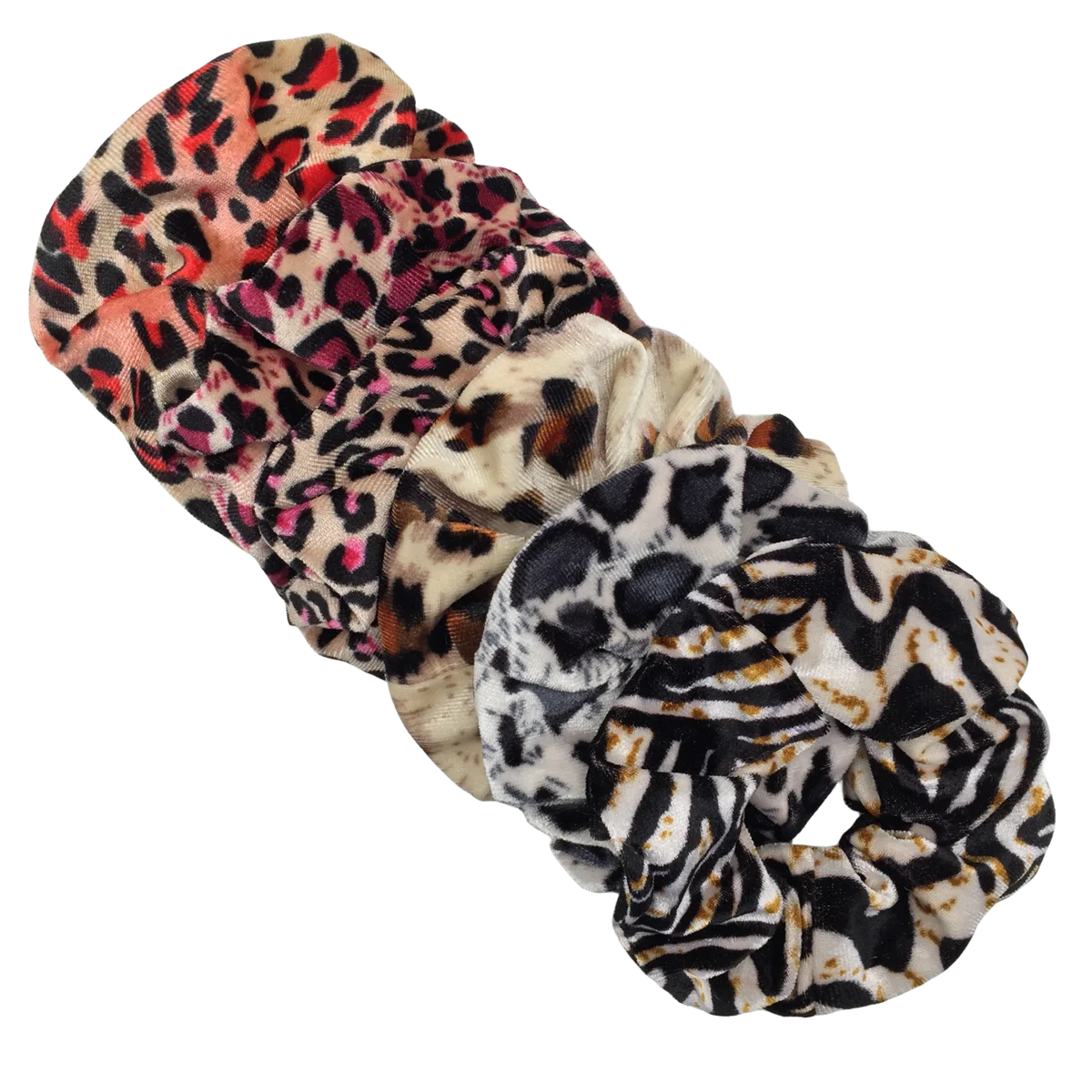 6 teile/los Samt Scrunchie Elastische Haarbänder Drucken Dot Leopard Farbe Stirnband Halter Haar Krawatten Accessoires Scrunchy Kopfbedeckungen – Detail 6