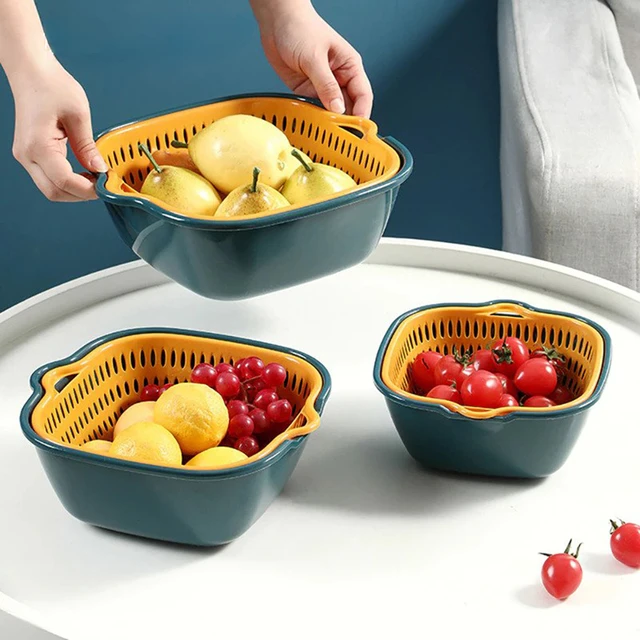 Gadget Cuisine Bassine Pliable Pliable Vaisselle Bol Passoire De