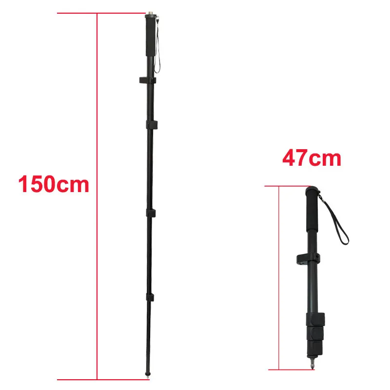 47 to 150cm Telescopic Centering Pole Portable RTK GPS Surveying Rod Aluminum Alloy Light Weight 1PCS gnss surveying rod