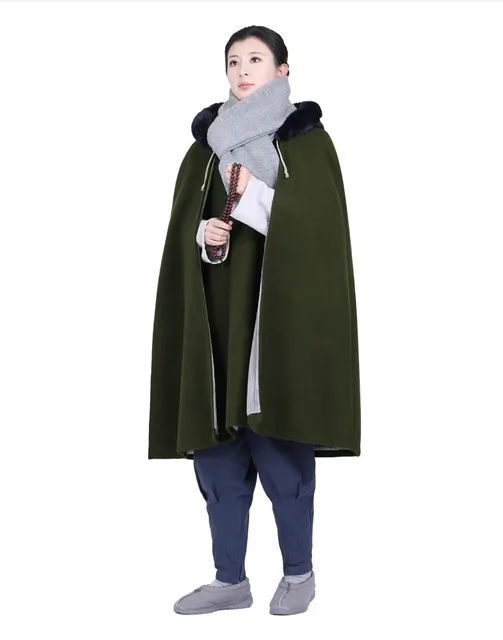 Poncho In Pile Sherpa Con Cappuccio Per Donna - Mantella Morbida, Calda E Avvolgente, Taglia Unica - Foto 7