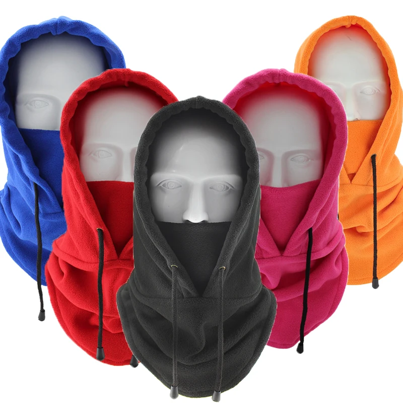 

Winter Windproof Cap Outdoor Sports Bib Cold Proof Thickened Head Cover CS Mask Fleece Warm Cap Ski Mask Motorcycle Balaclavas