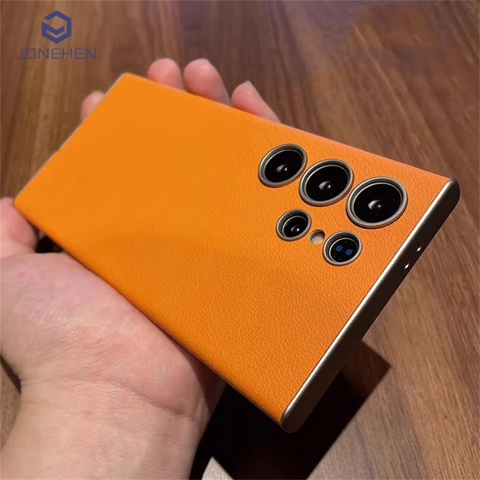 Luxury Business Ultra-Thin Leather Curved Case - Shockproof and All-Inclusive Design