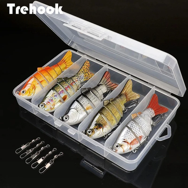 

Set Wobblers Fishing Lures Multi-section Hard Bait 10cm Artificial Luya Bait Minnow Crankbait Jig Perch Carp Fishing tackle