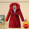 Women's Winter Jacket Hodded Fleece Padded Jacket Casual Loose Windbreaker Office Lady Matching New In Coats & Jackets Outerwear 5