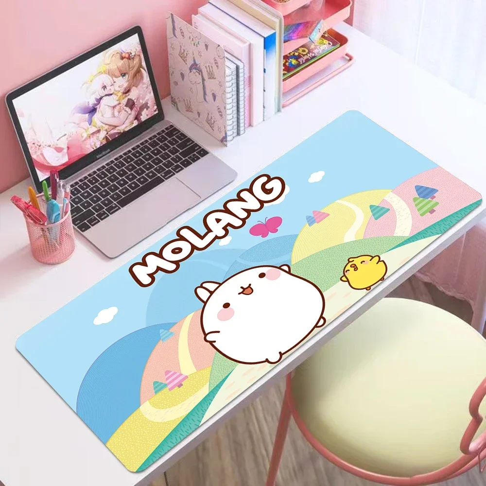 

Cute Molang Large Mouse Pad PC Computer Game MousePads Desk Keyboard Mats Office Rubber Anti-slip Mouse Mice Mat 40x90 30x80 CM
