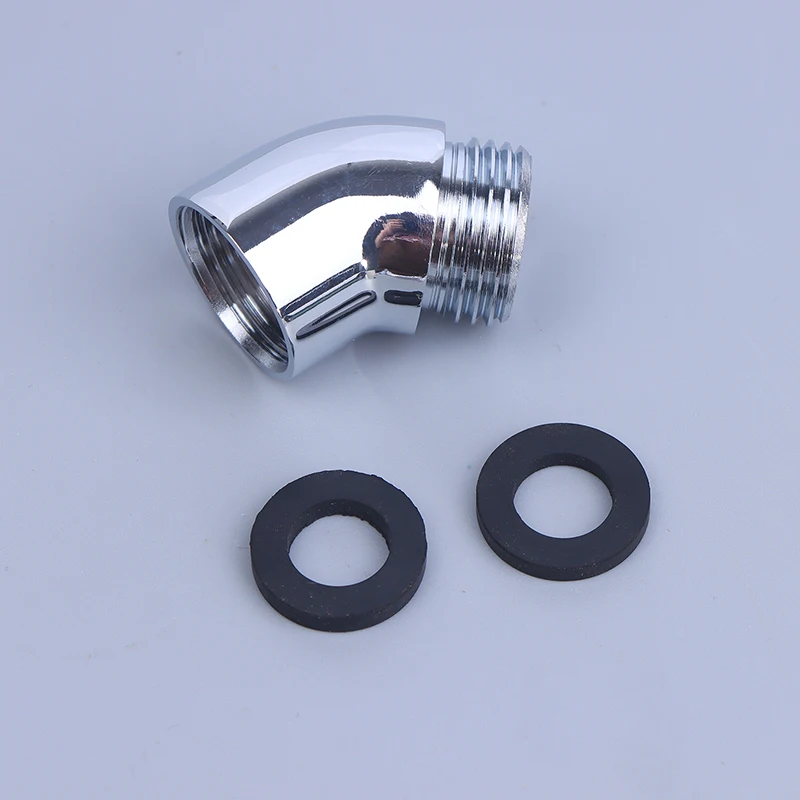 

Shower Elbow Adapter Shower Connector Hand Shower Top Spray Elbow Chrome Angle Female Thread And Male Thread Bathroom Accessorie