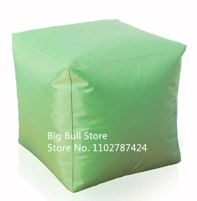 Waterproof and Dustproof Foot Stool Rest Pouffe Cube Box Seat Bean Bag COVER ONLY square footrest stool bean bag chair