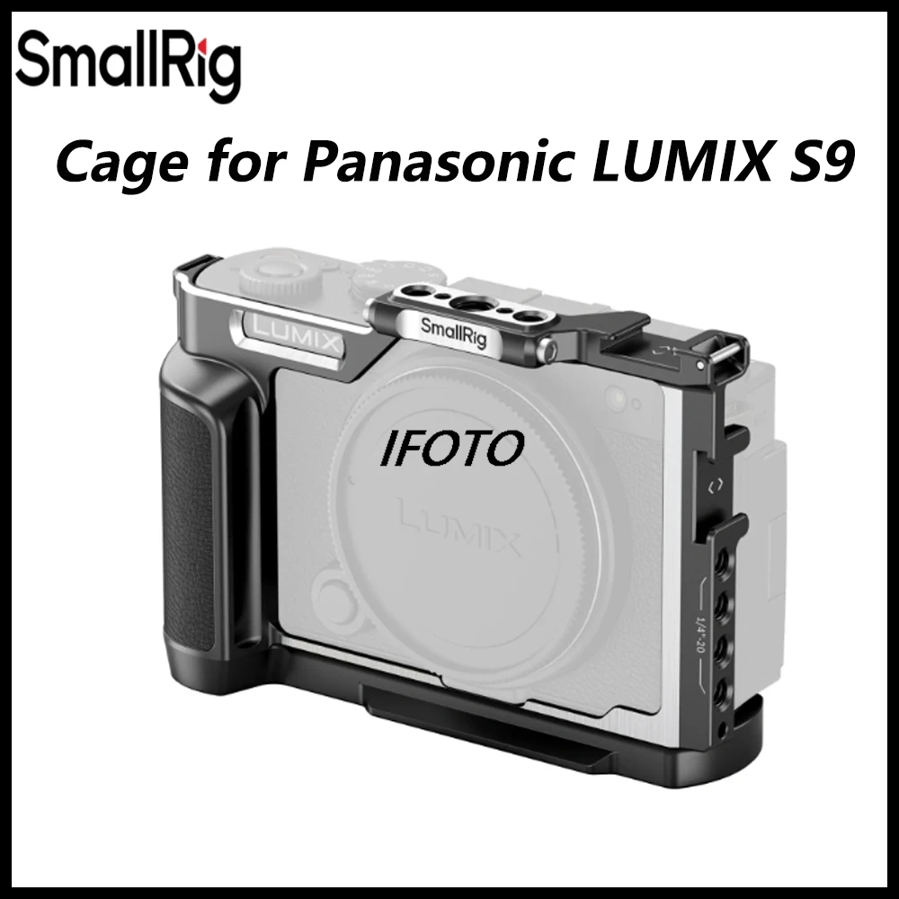 SmallRig S9 Camera Cage for Panasonic LUMIX S9, with Wooden