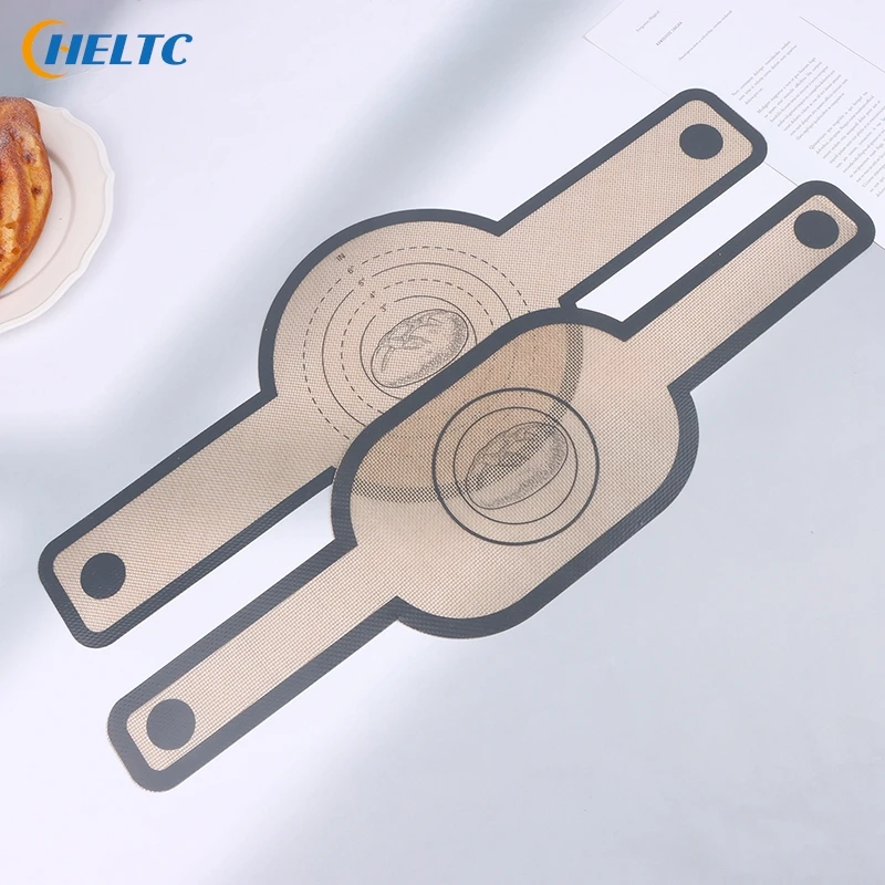 1PC Silicone Baking Mat Dough Transfer Pad Instead Of Parchment Sling Long Handle Sling Non-Stick Extraction Pad Oven Accessorie