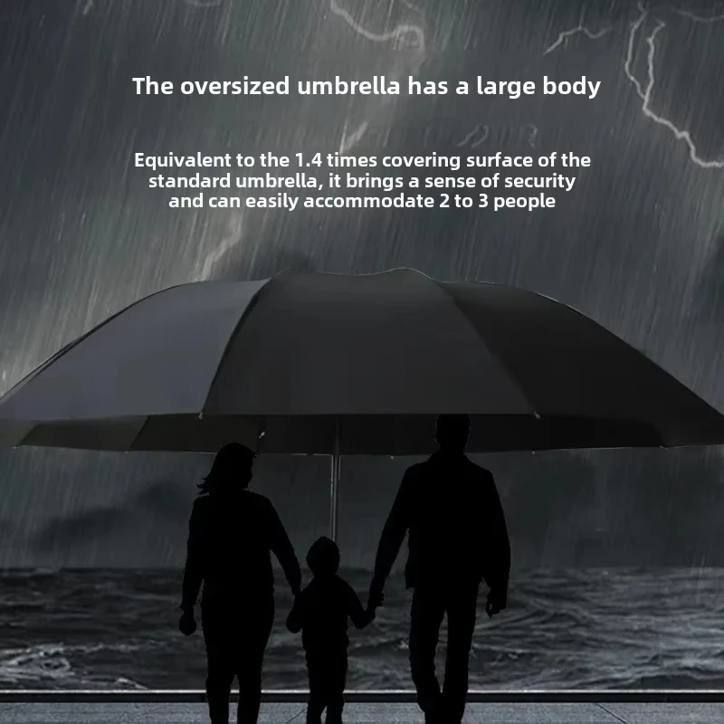 Folding Umbrella Whole Family Super Large For Several People Rain Windproof Sunny