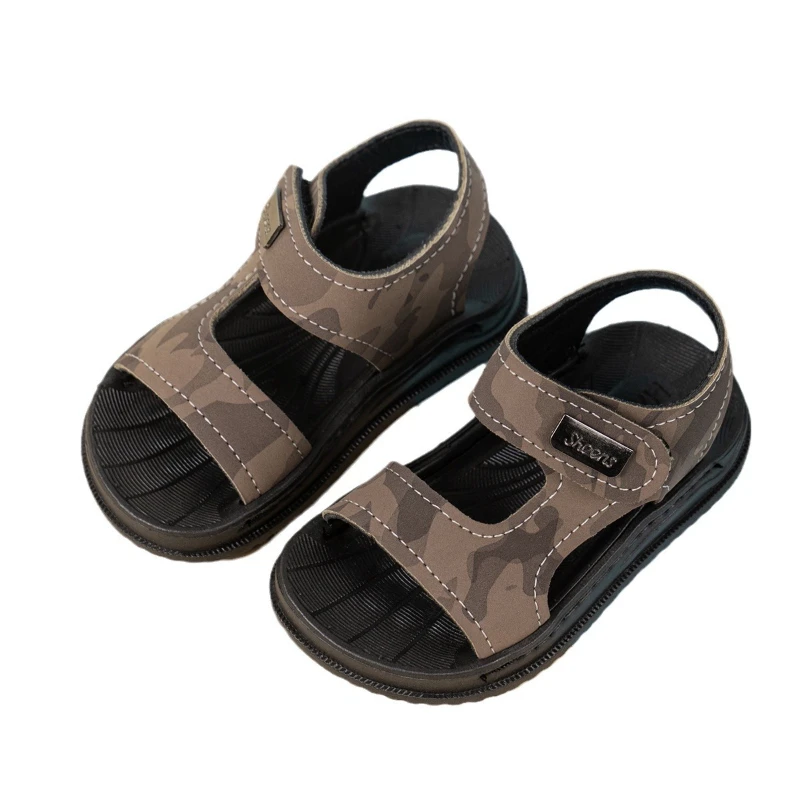 Summer New Boys Shoe Anti Slip Childrens Shoe Soft Soled Sandal Versatile Casual Shoes Comfort Baby Beach Shoes Simple Kid