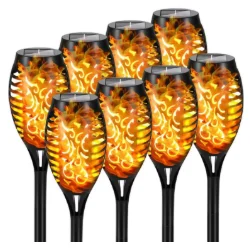 Solar Flame Torch Light – Flickering Waterproof Garden Decoration