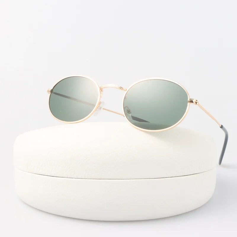 Retro Round Sunglasses Woman Vintage Brand Designer Sun Glasses Female Fashion Oval Style Small Frame Gradient Oculos De_voghion.com