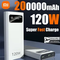 Xiaomi 120W 200000mAh Power Bank Super Fast Charging Battery High Capacity Digital Display PowerBank For iPhone Samsung Huawei 1