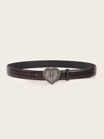 Gothic Fashion Vintage Peach Heart Cross Belt for Women  Y2k Belt Diesel Belt for Lady Luxury Designer Jeans Dress Accessories - Image 4