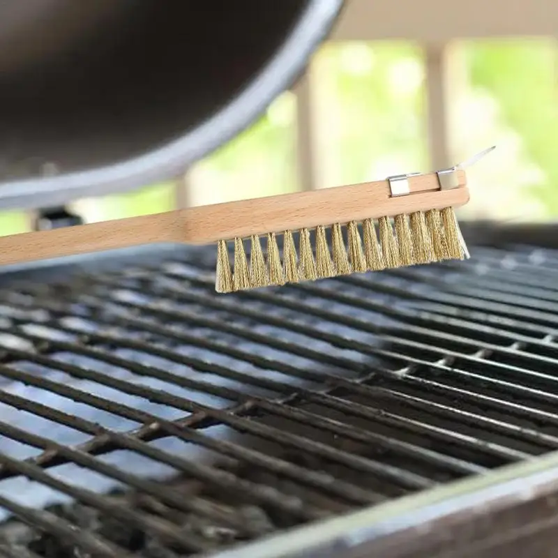 

Бриллиантовая медная щетка для чистки пиццы, бриллиантовая медная щетка для чистки с аксессуарами для духовки внутри и вне помещения