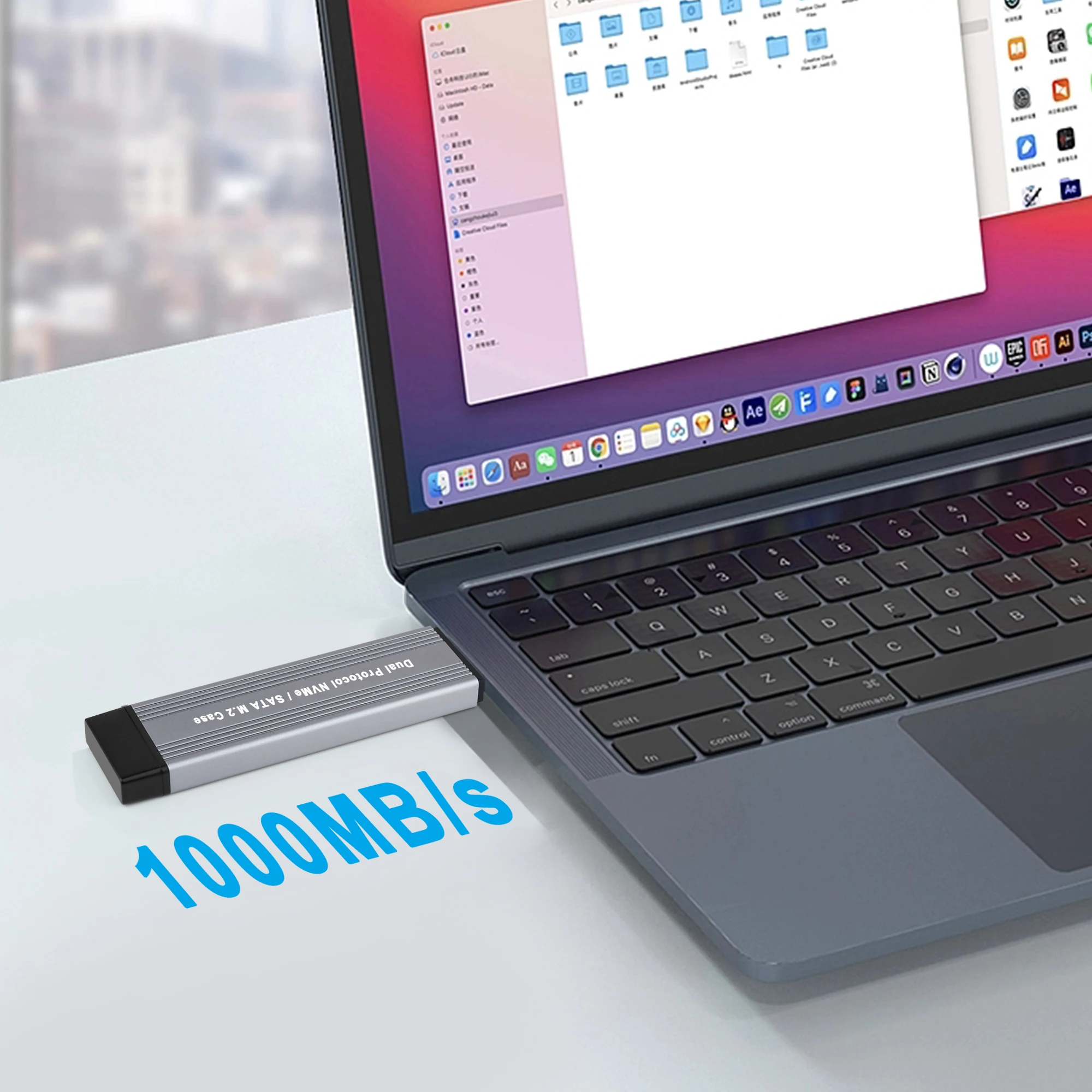M.2 NVMe SATA SSD Enclosure Dual Protocol NVMe SATA to USB 3.1 Gen2 10 Gbps PCI-E M.2 SSD Case Support UASP Hard Disk ssd enclosure,external hard drive case,external hard drive box,hard disk case,hard drive enclosure,hdd case enclosure