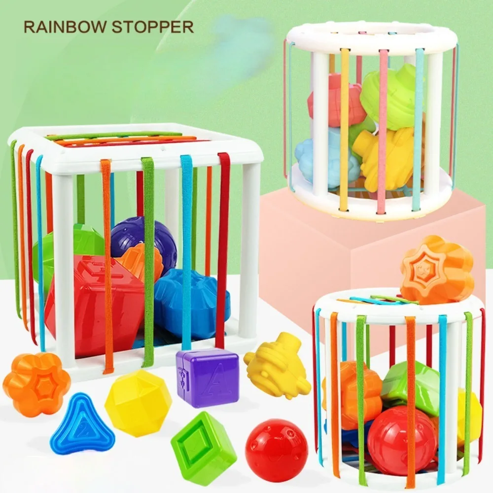 

Baby Montessori Colored Shape Blocks Sorting Game Learning Educational Toys for Baby Birthday Gifts Early Educational Toys