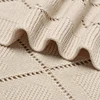 Baby Blanket Cotton Knit Newborn Boy Girl Bedding Quilt 90*70CM Infant Stroller Swaddling Fashion Solid Loving Plaids Super Soft 4