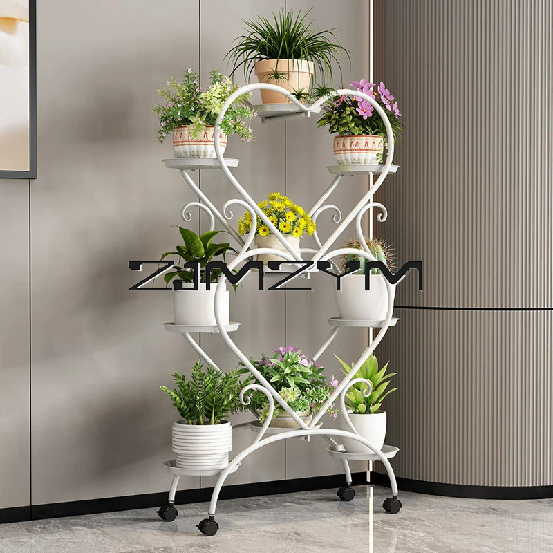 5/6/9 Potted Flower Metal Shelves Plant Rack Plant Pot Stand Decoration Indoor Outdoor Garden