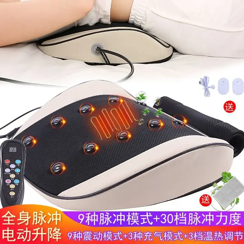 Pneumatic Chiropractor Lumbar Disc Pulse Vibration Waist Protection Heating Back Chair Cushion - Image 3