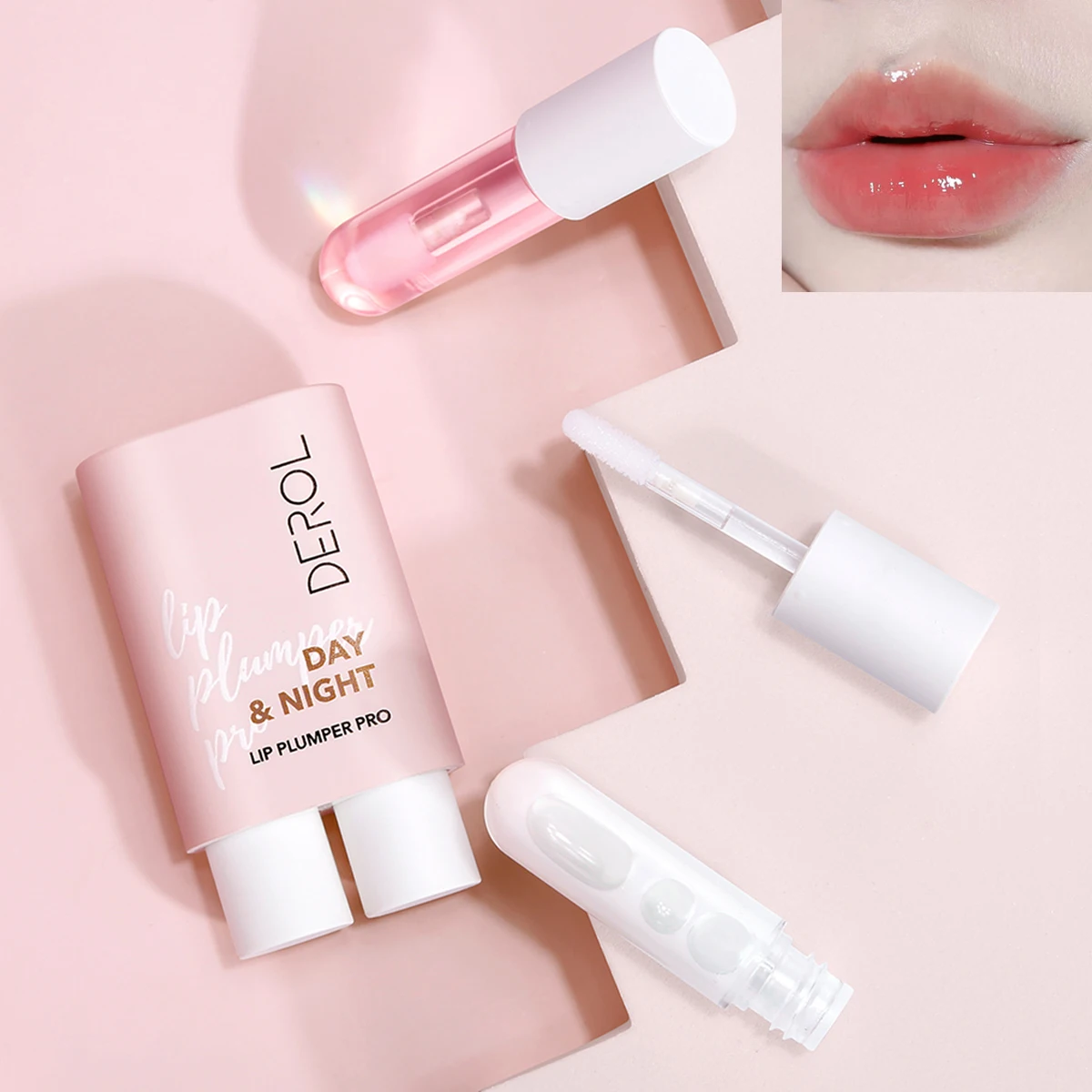 

1pcslip Plumping Lip Gloss Nourish Anti-wrinkle Waterproof Lip Care Anti-crack Reduction Lip Fine Line Lip Balm Lip Cosmetics