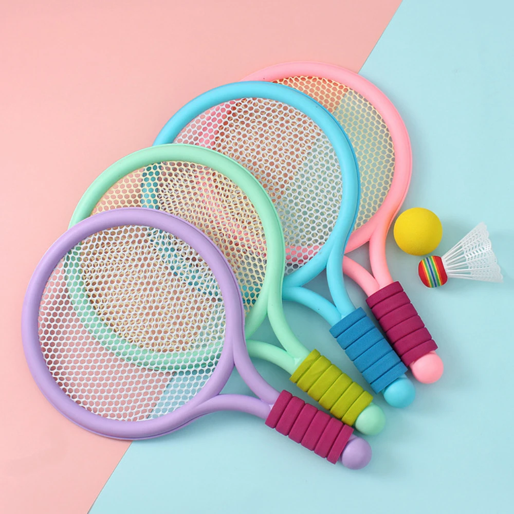 Children's Badminton Tennis Racket Beginner Training Outdoor Beach Tennis Kindergarten Baby Parent Child Interactive Toys 1PCS badminton racket