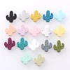 10Pcs/Lot Cartoon Little Cactus Silicone Beads Baby Rodent Teether Nursing Pacifier Clip Chain Necklace Accessories BPA Free 1
