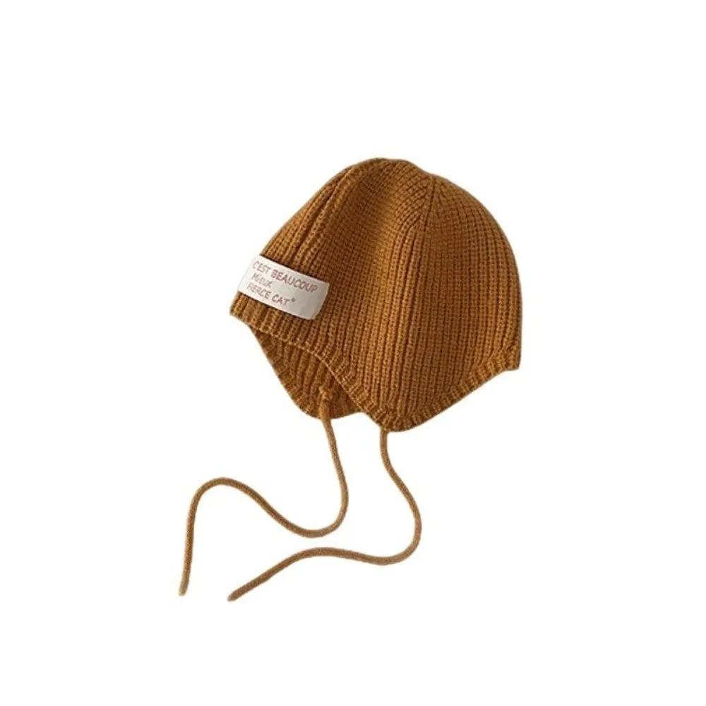 Polyester Fiber Kids Ear Protection Beanie Hat