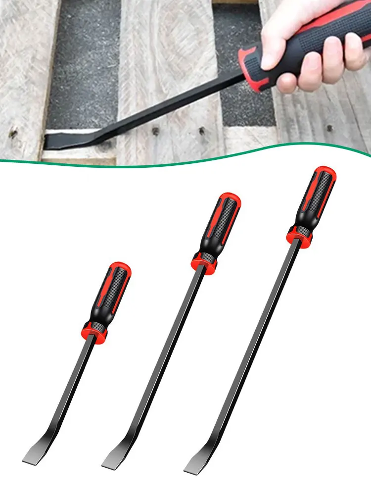 Pry Bar 8-24inch Multi-Function Long Tire Crowbar 30&deg; Tire Replacement Tool Car Pry Bar Heavy Duty Crowbar CV-R Removal Hand Tools