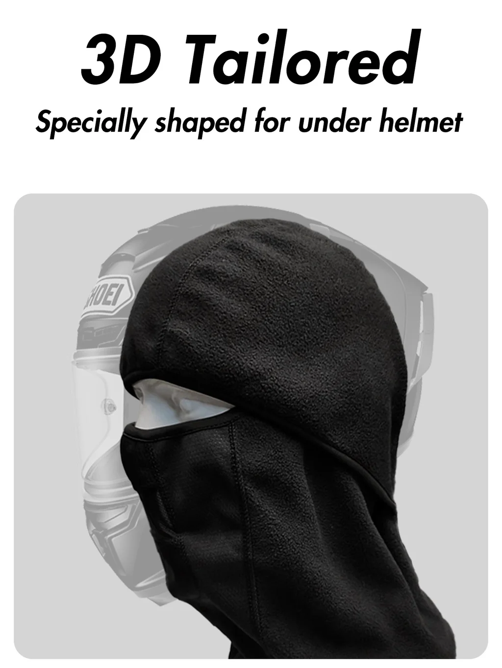 Masque de ski thermique Musion pour homme et femme, cagoule respirante,  couvre-visage coupe-vent, équipement