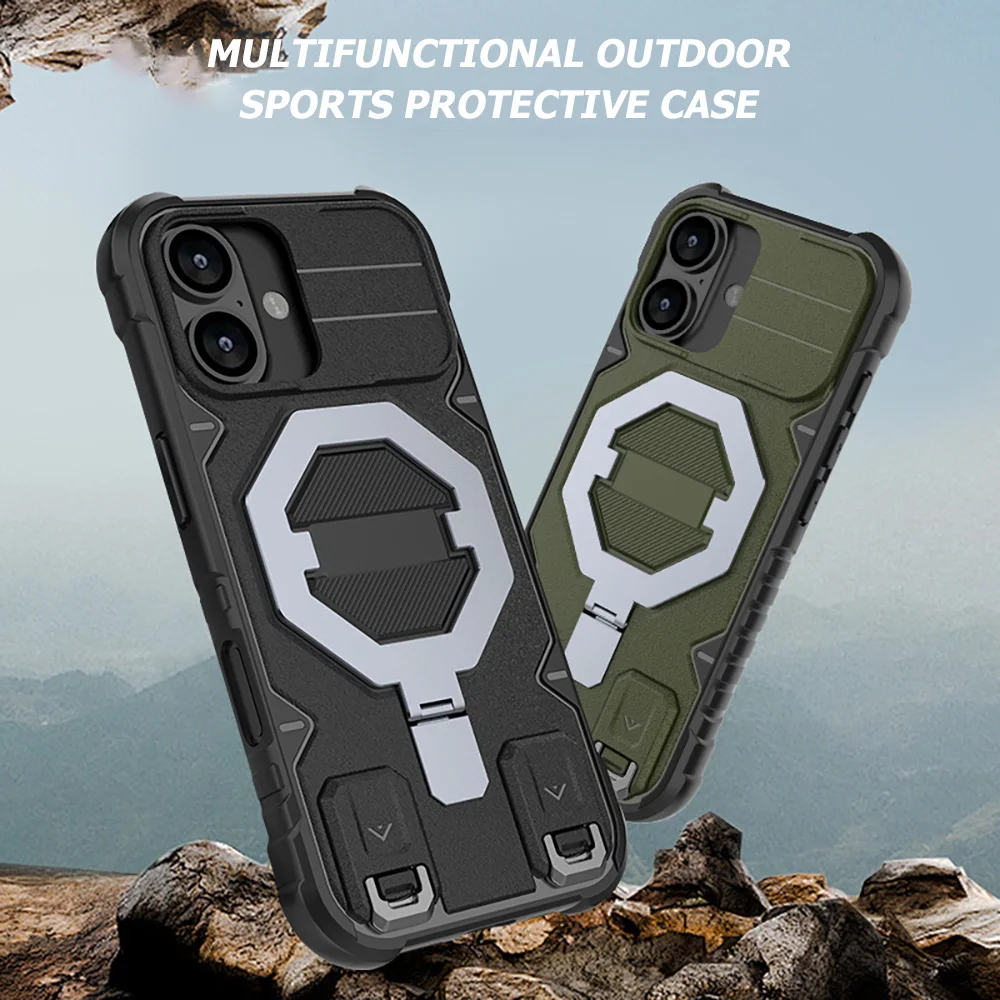 Tactical Magnetic Crossbody Phone Case with Protective Lanyard