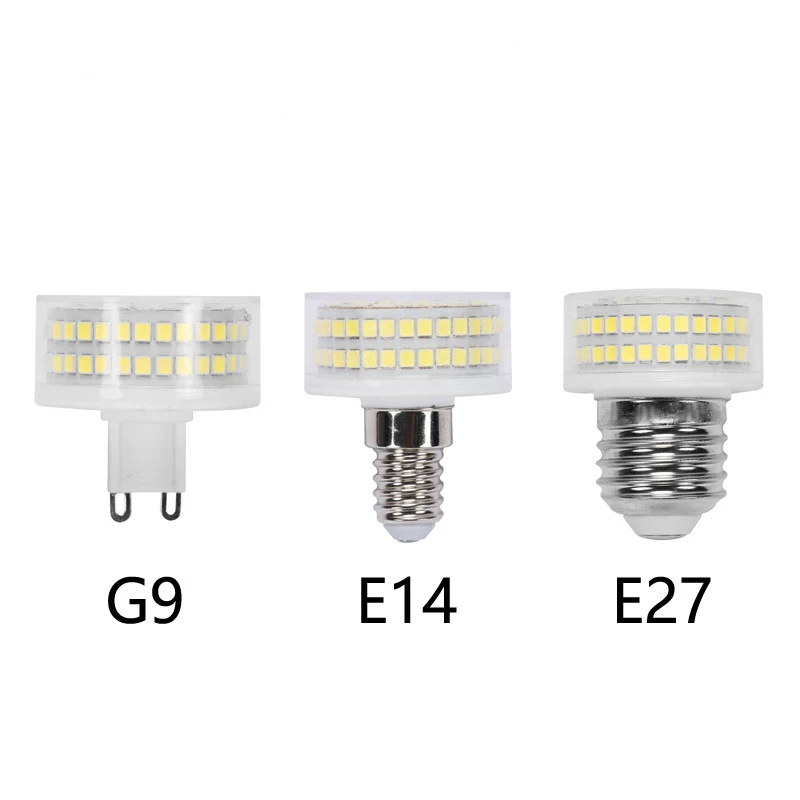 New G9 E14 E27 Led Mushroom Light 15W 110-240V 88Leds 360Beam Degree Shadowless Lampadas No Flicker Led Corn Lamp Ceramic Shell