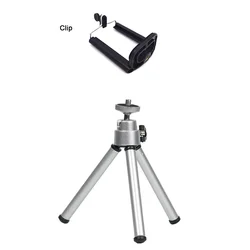 Compact Multi-Purpose Flexible Tripod Stand for Cameras and Mobile Devices (SilverSet)