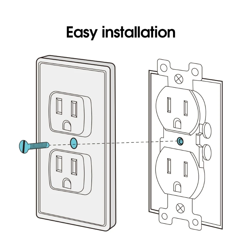 Outlet Cover Baby Proofing Socket Protectors Child Safety Plug Difficult for Toddlers to Remove Electric Shock