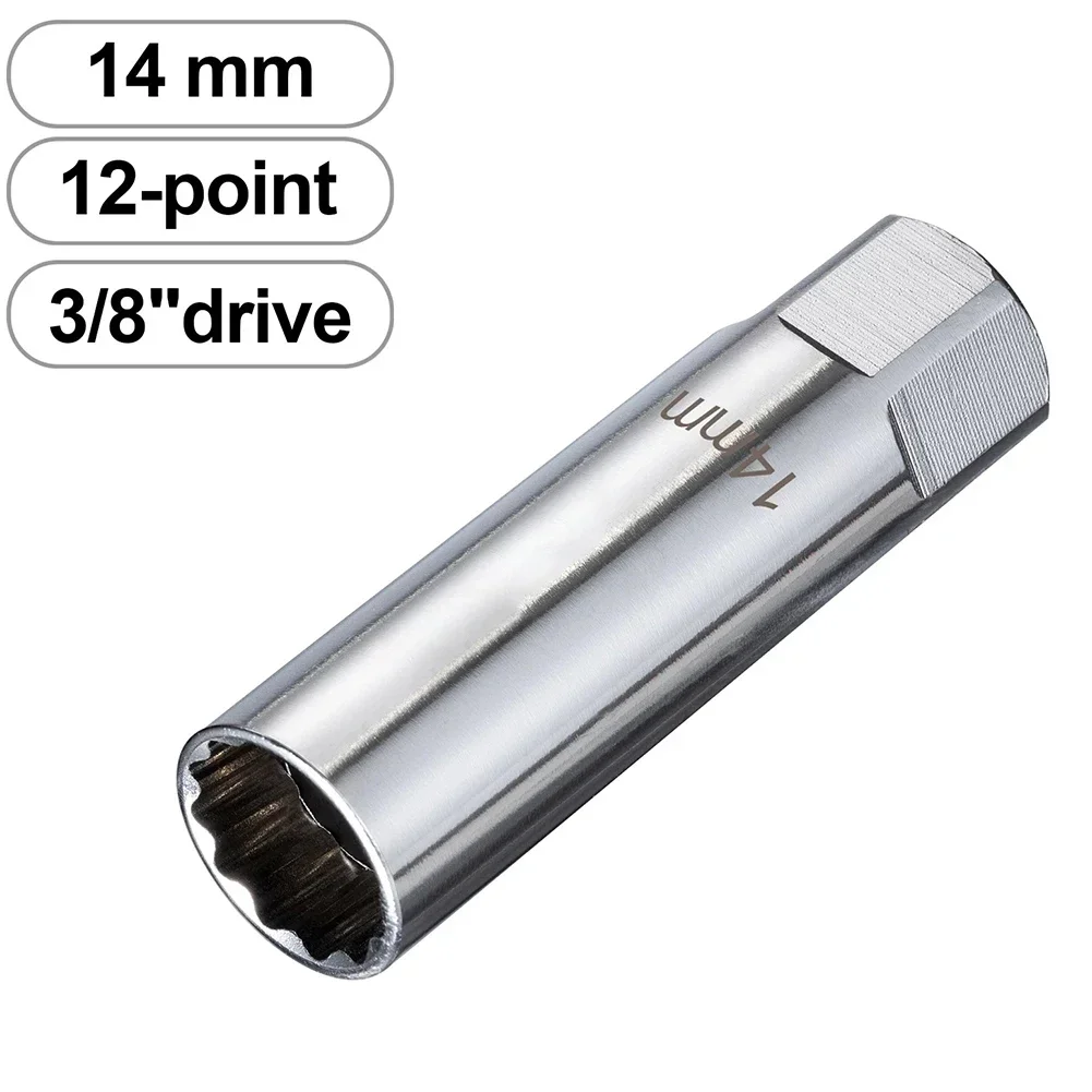 Dilightnews 2 Pièces Cle a Bougie Magnetique 14mm/16mm, Universel Magnétique Clé à Bougie Allumage, Universel Magnétique Clé à Bougie, 12 Points Outil de Retrait de Bougie D'Allumage, pour Voitures