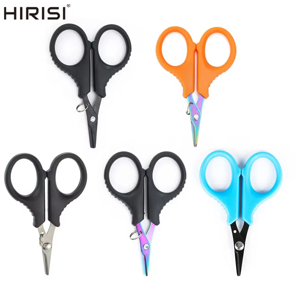 Hirisi Edelstahl Angeln Schere Tragbare Schere Zange Cut PE linie Geflecht Linie Cutter Plies Angeln Werkzeuge Zubehör