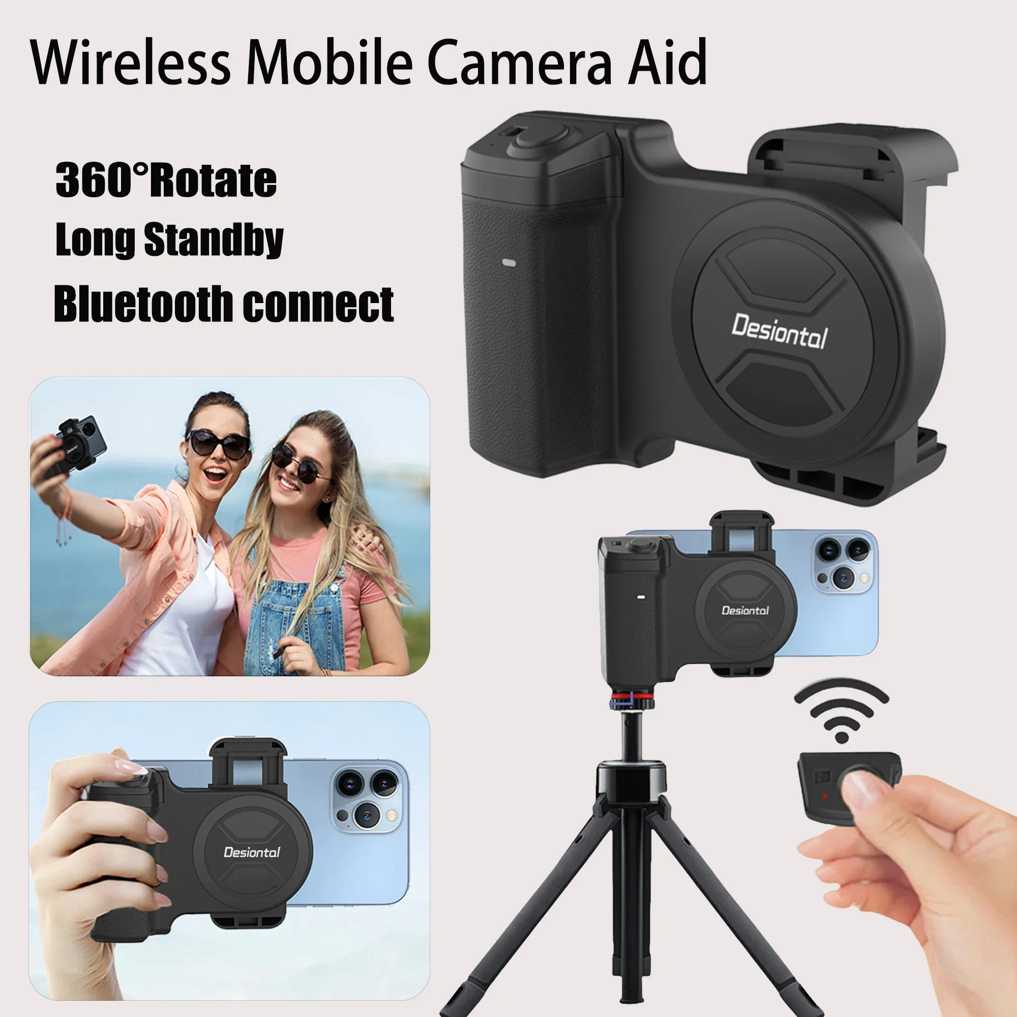 Support Magnétique Pour Appareil Photo BT, Support Universel Portable Pour Smartphone Avec Ventouse Magnetique Pour Ios Et Commandez En Ligne