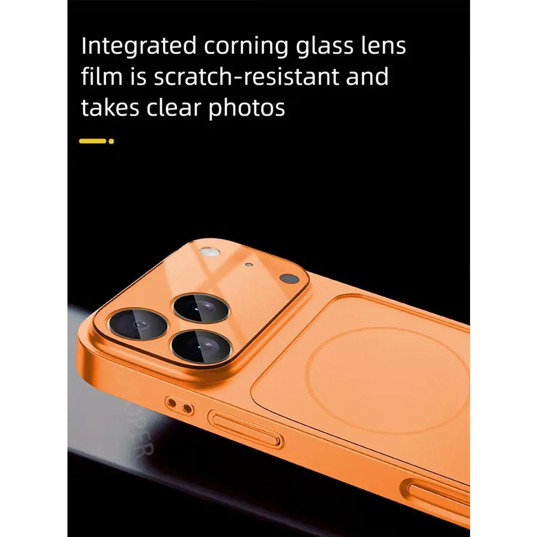 Premium Glass Nano Matte Magnetic Case with Wireless Charging Compatibility