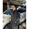 MEXZT Long Wool Blends Coats Women Streetwear Black Blazer Korean Quilted Woolen Jackets Winter Elegant Overcoat Thick Outerwear 6