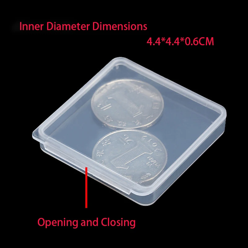 Transparent Small Clear Plastic Box Mini PP Storage Component Boxs Collection Packaging Jewelry watch parts Box watch storage box watch storage bag watch storage pouch