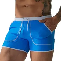 Marque hommes maillots de bain maillots de bain en plein air Sexy été Stretch plage surf natation sport costume Shorts hommes maillot de bain pantalons de natation 1